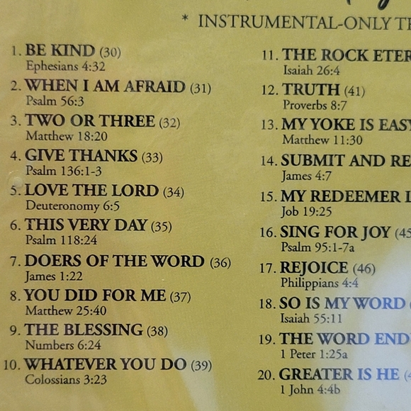 Sing the Word! Teach Me Your Paths Sonlight Homeschool CD NWT - Picture 6 of 6